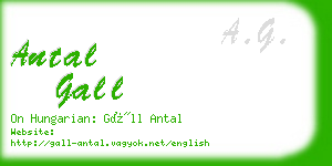 antal gall business card